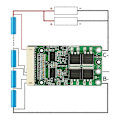 Pikkukuva 2 / 5: Litiumakku Balansoitu BMS 13s 48v 15a 20a 30a 18650 Pakkausten Lataus Pcb Pcm Sähköpyörälle/Pankki Sola