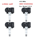 Miniatyrbilde 3 av 5: 3 Sett med 4 TPMS 433mhz Dekktrykksensorer For Model S Model X Model 3 1034602-00-a 103460200a