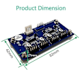 Miniatyrbild 3 av 5: Magnetisk 9-Pin 1 In 4 Ut USB 2.0 Hub Adapter Expansionskort med SATA-kabel