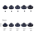 Miniatyrbillede 5 af 5: M1 5mm 19t Sort Stål Metal Pinion Motor Til 1/10 Rc Modelbil