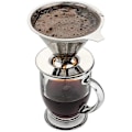 Miniatyrbild 2 av 5: Återanvändbar 304 Rostfritt Stål Kaffefilterhållare Häll Över Kaffe Droppare Mesh Kaffe Te Filter