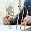 Miniatyrbillede 2 af 4: 6 stk. Kuglepenne Simple Metalkuglepenne Skrivepenne Kontor Skoleartikler