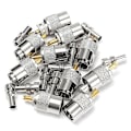 Miniatyrbillede 3 af 5: 3 stk. UHF RF-stik, høj holdbarhed, rustfrit metal, hanstik med skruekobling til radioudstyr