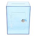 Miniatyrbild 1 av 4: 1 Set Donationsbox med Lås Stor Akryl Spargris Pengabox för Kontantsparande Klar Akryllåda för Sparbössa Dricksbox för Pengautmaningsbox