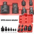Miniatyrbilde 2 av 5: 6 stk. Reduksjonsadapter og Hylseadapter Pipenøkkel 1/4 1/2 3/8 3/4 Drive Skralle Breaker Drive Spenn