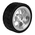 Pikkukuva 4 / 5: 65mm Metallivanne + Pitävät Kumirenkaat 144001 A959 A959-b 124019 124018 RC-auton osaan