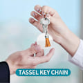 Pikkukuva 2 / 5: Sublimaatio Avaimenperä, Lämpösiirto Kaksipuolisella Sublimaatioaihioilla, Tupsulla ja Köydellä, DIY-käyttöön