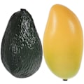 Pikkukuva 1 / 3: 2 kpl Munarumpu Lyömäsoitin Avokado ja Mango Muoto Hedelmä Rumpu