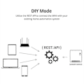 Miniatyrbillede 3 af 5: 10 stk. Mini- Smart Wifi Switch Fjernbetjening Tovejs Kontrol Timer Diy Switch Via Ewelink App Stemmestyring