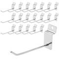 Miniatyrbillede 1 af 4: 20 stk. Slatwall kroge butikskroge displaypanel kroge perfekt panel display varer produkter til dit værelse garage butik