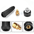Miniatyrbillede 2 af 4: 1 stk. DKJ10-25 Sort Europæisk Stil Svejsningskabel Hurtigkobling Adapter