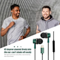 Miniatyrbilde 4 av 4: USB C Hodetelefon Ergonomisk Kablet Kontroll In-ear Støyreduserende Headset