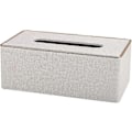 Miniatyrbild 5 av 5: Servettbox i PU-läder, rektangulär servetthållare för hem eller kontor (pärlvit) Gåva