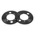 Pikkukuva 1 / 5: 2 kpl 25H 55T 54 mm hammaspyörä takana sopii 47cc 49cc minimoottoripyörään ATV Quad Bike musta
