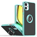 Pikkukuva 1 / 5: Samsung Galaxy A06 -puhelimen kuori, jossa sormuspidike ja jalusta, TPU+akryylipuhelinkotelo - Musta Azure Galaxy A06