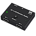 Miniatyrbilde 1 av 5: Displayport Switch 8k, Toveis Dp 1.4 Switch 8k @ 60hz, 4k @ 120hz, Displayport Switcher 1 Til