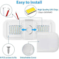 Miniatyrbillede 3 af 5: Bil LED 3 Farve Loftslampe Lysstyrke Justerbar Knap Tag Spotlight Marine/yacht RV Campingvogn