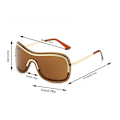 Miniatyrbilde 2 av 5: Solbriller Shades Oversized Solbriller For Kvinner Bærbare Wrap Around Shield Solbriller Sykling Kjøring Fiske Solbriller For Style 3