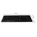 Miniatyrbild 5 av 5: K1800 Trådbundet Tangentbord 104 Tangenter Fullstor Ergonomiskt Tyst USB Kontor Dator PC Tangentbord för Windows för Mac för OS