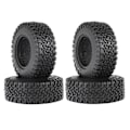 Miniatyrbilde 3 av 5: 4 stk. 76mm 1.55 Metall Beadlock Felg Gummidekk For 1/10 Rc Crawler Bil Axial Yeti Jr Rc4wd D90