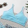 Miniatyrbild 2 av 4: Sommar Tankini Set för Små Flickor, 3 Delar/set, Strand Surf Badkläder 8-12 År, Vadderad Bikini Baddräkt Set för Barn blue 130