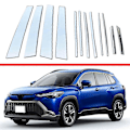 Miniatyrbild 3 av 4: Bilfönster Center Stolpe Skydd Trim För Corolla Cross 2020 2021 2022 Rostfritt Stål Fönster Stolpe S