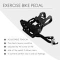Miniatyrbillede 3 af 5: Spinningcykel Pedal Aluminium Legering Spd Pedal Med Tåclips Klamper Cykeltilbehør Til Spinningcykel Motionscykler