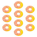 Miniatyrbild 4 av 4: 10 st Docka Badring Mini Badringar Uppblåsbara Mini Donuts Form Badringar
