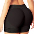 Miniatyrbilde 3 av 5: Dame Polstret Push Up Truser Rumpe Løfter Shaper Falsk Rumpe Rumpeballer Hofteputer Usynlige Kontroll Truser Undertøy Lingeri A Black XXL