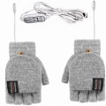 Miniatyrbillede 1 af 5: Vinter Elektriske Handsker Isolering USB Varmehandsker gray