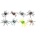 Miniatyrbilde 2 av 3: 8 stk. Plastikkedderkopp Halloweenleke for Halloweendekorasjoner