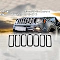 Miniatyrbilde 3 av 5: Uten Mesh Front Grill Innlegg Klistremerke Grill Deksel Ramme Trim Kit