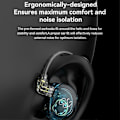Miniatyrbilde 5 av 5: Cs2 Hi-Fi Kablede Hodetelefoner In-ear 1dd Dynamisk Hifi Subwoofer Ørepropper Løping Støyreduksjon