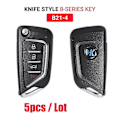 Miniatyrbillede 3 af 5: 5 stk./lot B21-4 Kd900 Kd900+ Urg200 Mini -x2 4-knaps fjernbetjening bilnøgle