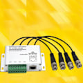 Miniatyrbilde 5 av 5: 4-kanals HD CVI/TVI/AHD Passiv Transceiver 8-kanals Video Balun Adapter Sender BNC Til UTP Cat5/5e