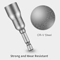 Miniatyrbild 2 av 5: 4 st Power Wing Nut Driver Set, Spår Wing Nuts Borr Bits Hylsnycklar Verktygsset, 1/4 tum Hex Dri