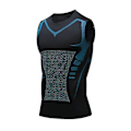 Miniatyrbilde 1 av 2: Ionic Formende Vest for Menn, Komfortable og Pustende Sportstopper for å Bygge en Perfekt Kropp Black 2 XL