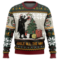 Miniatyrbilde 3 av 5: The Mandalorian Santalorian og Baby Yoda Stygg Julebgenser Star Wars God Jul Menn Genser Høst Vinter Kvinner Genser style 1 4XL