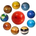 10 st Sol Systemet Stressbollar Solar Planets Bollar Barn Studsboll Leksaker Klämbollar