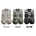 Miniatyrbillede 5 af 5: Fiskevest Åndbar Fiske Rejse Mesh Vest Army green 4XL