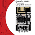 Miniatyrbilde 4 av 5: Esp8266 Esp-01s Wifi Hovedmodul Takket Være Den Kraftige 80mhz Prosessoren Og Store 1mb Minnet