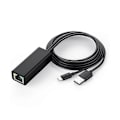 Pikkukuva 1 / 5: Tv Etet -sovitin Tv 4k -tikku Usb-c - Rj45 Lan -sovitin Usb 2.0 -kaapelilla virtaa varten