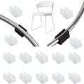 32 stk. Stol Fod Glider Rør Endeprop Buffer Prop Stopper Møbel Gulvbeskytter U Form Plast Stol Hætter (10mm, hvid)