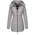 Miniatyrbillede 1 af 3: Dame Varm Hætte Dunjakke Casual Slim Frakke Puffer Jakke Dame Quiltet Letvægts Puffer Jakke - khaki Gray M