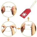 Miniatyrbilde 3 av 4: 100 stk. 20 cm Polyestertråder for Juleanheng Juletre Julekule Merkelappverktøy Julepynt Tilbehør Cotton rope