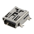 Pikkukuva 3 / 5: Korvaava Mini Usb Type B Fe 5 Pin Pcb Piirilevykiinnitys Laturi Liitin 10 kpl