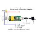 Miniatyrbild 2 av 5: AC Digital Multifunktionsmätare Watt Effekt Volt Ampere Ström Testmodul Pzem-004t För Ttl Com2/com3/