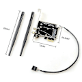 Miniatyrbild 2 av 5: Mini Pcie Desktop Wifi Adapter Pci-e X1 Trådlös Wifi Adapter Konverterare Till