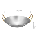 Miniatyrbilde 2 av 5: Tykkere rustfritt stål gryte, tykkere gryte, husholdnings tørrgryte, hot pot, utendørs matlagingsgryte, chafing di