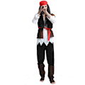Miniatyrbillede 5 af 5: Halloween udklædningskostumer til voksne, performancekostumer, pirat-karakterkostumer, Pirates of the Caribbean-kostumer til voksne man one size
